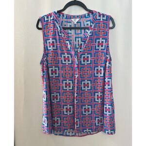 Crown & Ivy Geometric‎ Sleeveless Top Size 2X
